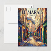 Carte Postale Le Marais France (Devant / Derrière)