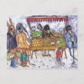 CARTE POSTALE LE MARCHÉ (Devant)