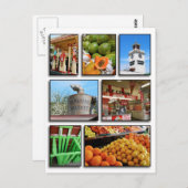 Carte Postale Le marché agricole (Devant / Derrière)