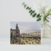 Carte Postale Le marché aux fleurs, 1832 (Debout devant)