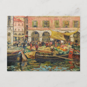 Carte Postale Le Marché aux Légumes, Venise   Louis Abel-Truchet
