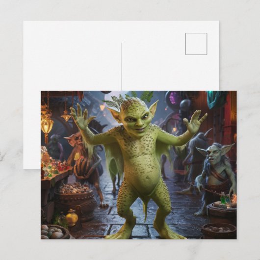 Carte Postale Le marché de Goblin (Devant / Derrière)