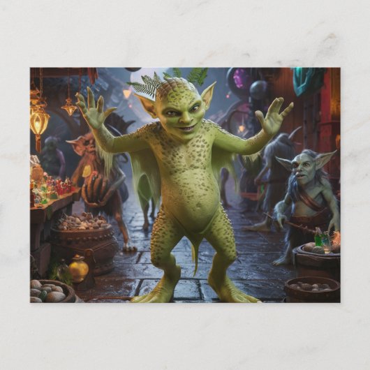 Carte Postale Le marché de Goblin (Devant)