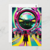 Carte Postale Le marché de l'avenir (Devant / Derrière)