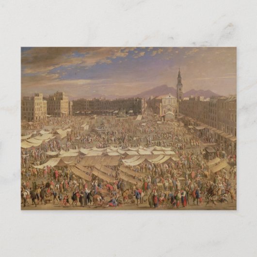 Carte Postale Le marché de Naples (Devant)