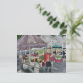 CARTE POSTALE LE MARCHÉ DES AGRICULTEURS (Debout devant)