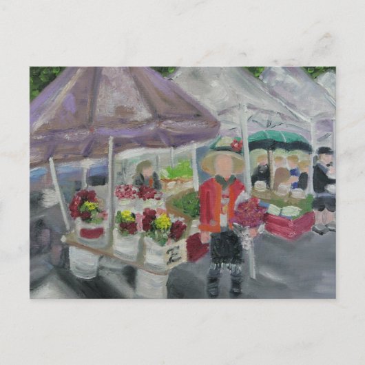 CARTE POSTALE LE MARCHÉ DES AGRICULTEURS (Devant)