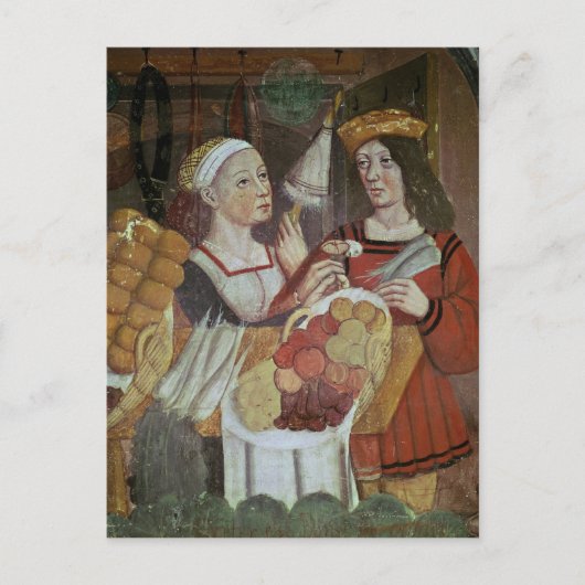 Carte Postale Le marché des légumes (Devant)