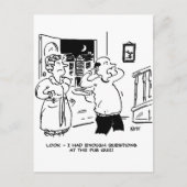 Carte Postale Le mari ne veut pas remettre en question (Devant)