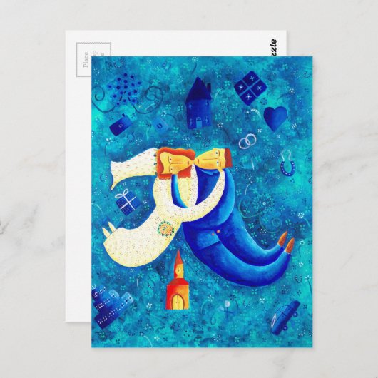 Carte Postale Le Mariage (Devant / Derrière)