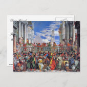 Carte Postale Le Mariage À Cana, Mariage À Cana, (Devant / Derrière)