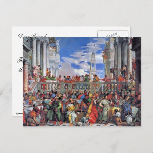 Carte Postale Le Mariage À Cana, Mariage À Cana, (Devant / Derrière)