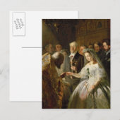 Carte Postale Le mariage arrangé, 1862 (Devant / Derrière)