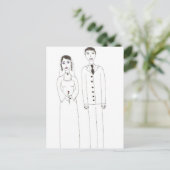 Carte Postale Le mariage Classique (Debout devant)