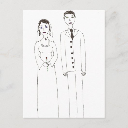 Carte Postale Le mariage Classique (Devant)