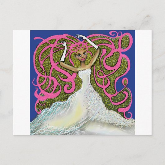 Carte Postale Le Mariage d'Amy. (Devant)