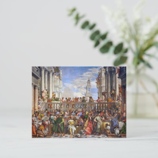 Carte Postale Le Mariage de Cana | Paolo Veronese | (Debout devant)