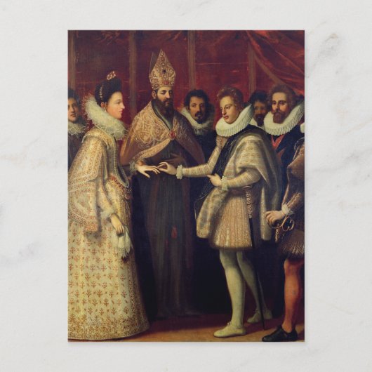 Carte Postale Le mariage de Catherine de Medici (Devant)