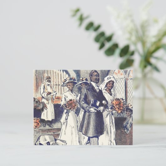 Carte Postale Le Mariage de Mlle Samantha Johnson (Debout devant)