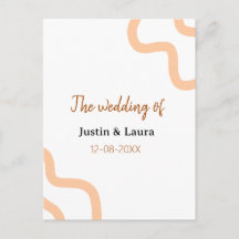 Le mariage de nom de la mariée date pêche
