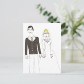 Carte Postale Le mariage déplaisant 2 (Debout devant)