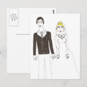 Carte Postale Le mariage déplaisant 2 (Devant / Derrière)