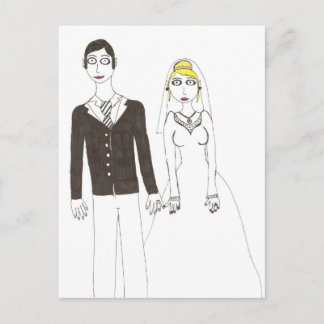 Carte Postale Le mariage déplaisant 2