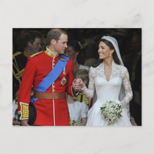 Carte Postale Le mariage du prince William et Kate Middleton