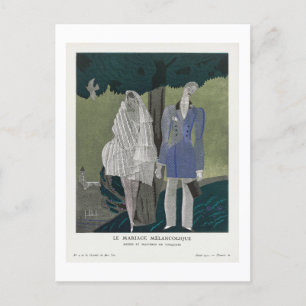 Carte Postale Le mariage mélancolique, Charles Martin