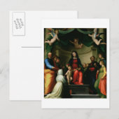 Carte Postale Le mariage mystique de Sainte Catherine de Sienne  (Devant / Derrière)