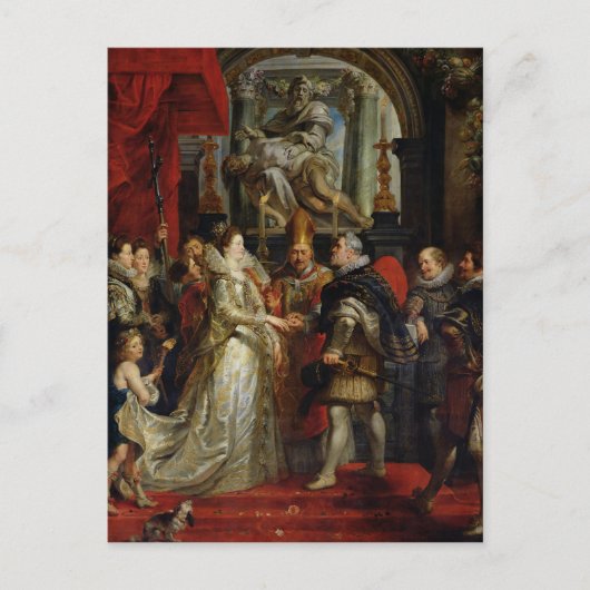 Carte Postale Le mariage par procuration (Devant)