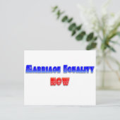 Carte Postale Le mariage pour tous maintenant ! (Debout devant)