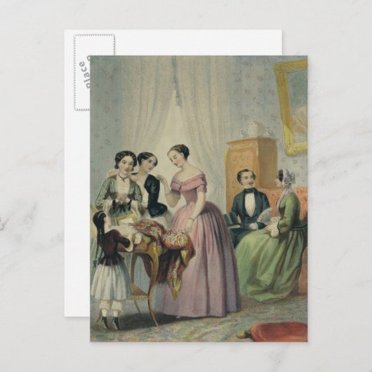 Carte Postale Le Mariage Présente (Devant / Derrière)