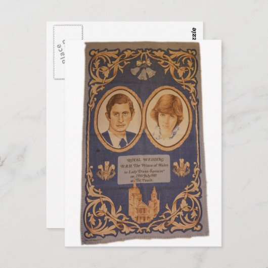 Carte Postale Le mariage royal : (Devant / Derrière)