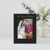 Carte Postale Le Mariage royal du prince William Kate Middleton (Debout devant)