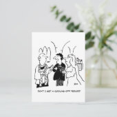 Carte Postale Le marié veut une période de refroidissement (Debout devant)