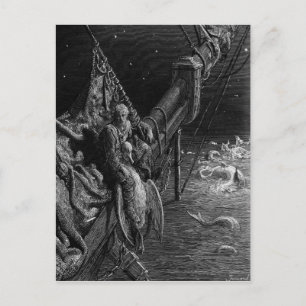 Carte Postale Le Mariner regarde les serpents de l'océan