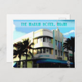 Carte Postale Le Marlin, Miami Beach (Devant / Derrière)