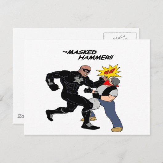 Carte Postale Le marteau masqué (Devant / Derrière)