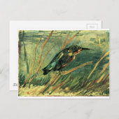 Carte Postale Le martin pêcheur par Vincent van Gogh (Devant / Derrière)