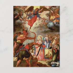 Carte Postale Le martyre de Saint Ursula, début du XVIIe siècle