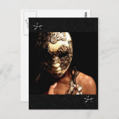 Carte Postale Le masqué (Devant / Derrière)