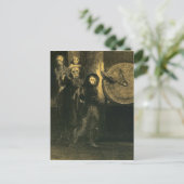 Carte Postale Le masque de la mort rouge par Odilon Redon (Debout devant)