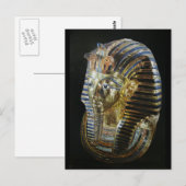Carte Postale Le Masque d'or de Toutankhamon (Devant / Derrière)