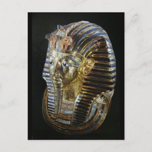Carte Postale Le Masque d'or de Toutankhamon (Devant)