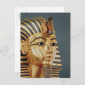 Carte Postale Le masque funéraire de Toutankhamon (Devant / Derrière)