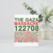 Carte Postale Le massacre de Gaza (Debout devant)