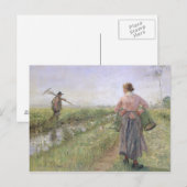 Carte Postale Le matin 1889 (Devant / Derrière)