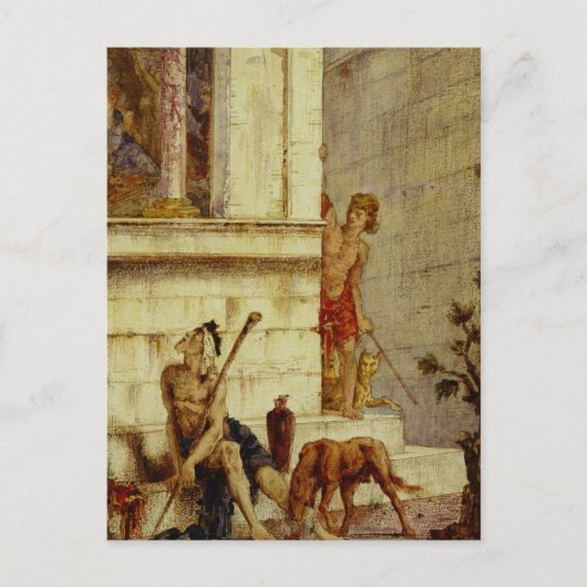 Carte Postale Le mauvais Rich et le pauvre Lazare (Devant)