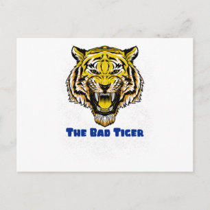 Carte Postale Le mauvais tigre